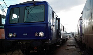 X 2222 au dépôt de Bordeaux en octobre 2012.