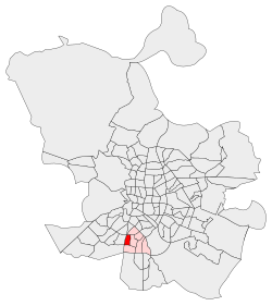 Location of El Zofío