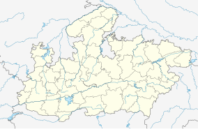 Map showing the location of Bandhavgarh National Park