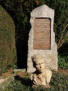 Emil Beurmann (1862–1951), Künstler, Maler, Schriftsteller, Dichter. Grab auf dem Friedhof Wolfgottesacker in Basel