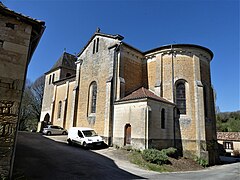 Le chevet de l'église Saint-Laurent.