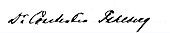 signature de Constantin Fahlberg