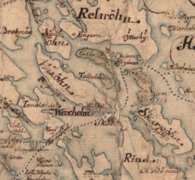 Karta av Vaxholm 1739.[13]