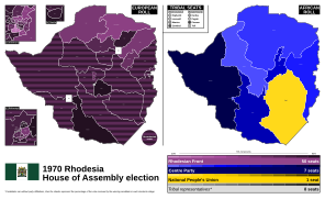 1970 Rhodesian parliamentary election - Results by constituency.svg