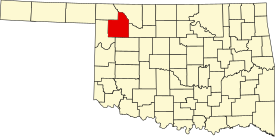 Koort vun Woodward County