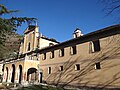 Monastero francescano di Saorgio, facciata, chiesa e portico centrali