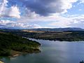 Blick auf den Cinciș-Stausee