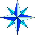 Compass rose simple plain.svg