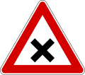 Crossroads with right-of-way from the right(formerly used )