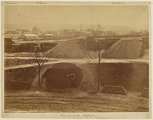 Travaux de défense, près du bastion 65, durant le siège de Paris.