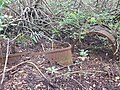 Vestiges des anciens wagons de chemin de fer de Beautiran.