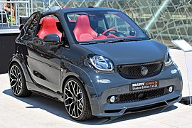 Smart Fortwo Brabus (3rd gen) Shadow Edition - right front view