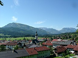 Vy över Reit im Winkl.