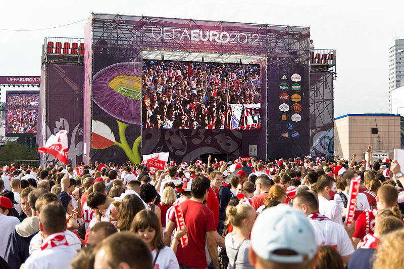 File:UEFA Euro 2012, Warsaw, Fanzone 01.jpg