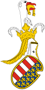 Cimera del escudo del rey Luis I de Hungría