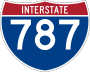 Interstate 787 marker