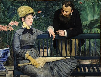 I vinterhaven, 1879 Dans le jardin d'hiver