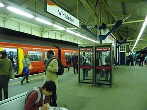 Järnvägståg Wimbledon station