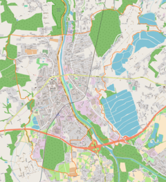 Localização de Skoczów na Polónia