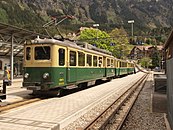 Die viermotorigen ABDhe 4/4 der Wengernalpbahn mit Steuerwagen ersetzten lokbespannte Züge (1947)