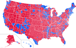 Presidential popular votes by county.