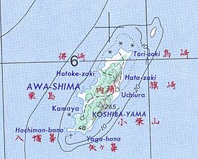 Carte d'Awa-shima.