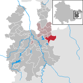 Poziția Seelingstädt pe harta districtului Greiz