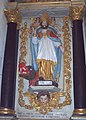 St Pol, an important Breton saint: polychrome statue in the parish church.