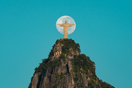 Statua Chrystusa Odkupiciela, Corcovado w Rio de Janeiro, Brazylia, autor: Donatas Dabravolskas