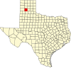 State map highlighting Randall County