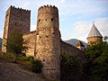 Türme mit Nasenscharten, Ananuri in Georgien