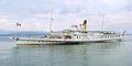 Le Rhône sul lac Leman en agost 2009.