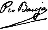 signature de Pío Baroja