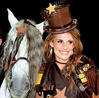 Sophie Thalmann en 2013, lors du défilé de mode du salon du chocolat.