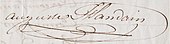 signature d'Auguste Flandrin