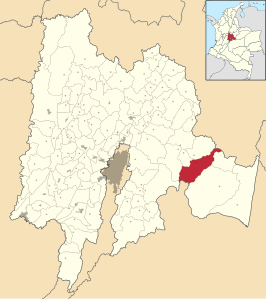 Locatie van Gachalá