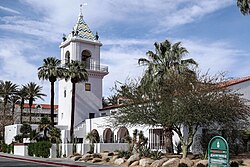 Replica della torre dell'hotel El Mirador, ora parte del Desert Regional Medical Center di Palm Springs