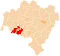 Lage des Landkreises Jelenia Góra in der Woiwodschaft Niederschlesien