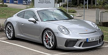 Porsche 991 GT3 with touring package - right front view