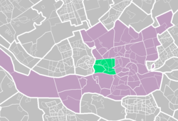 Lage des Stadtbezirkes Delfshaven in Rotterdam