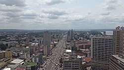 Kinshasa downtown and skyline