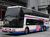 Sebuah Fuso Aero King yang dioperasikan oleh Nishinihon JR Bus Co., di Jepang.