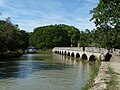 L'épanchoir de l'Argent-Double sur le canal du Midi.