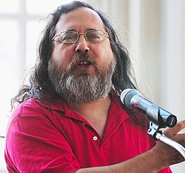 Richard Stallman; foto van een boekomslag[1]