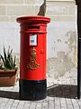 King Edward VII pillar box in Birgu, Malta