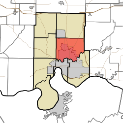 Location in Vanderburgh County