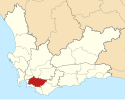 Location in the Western Cape