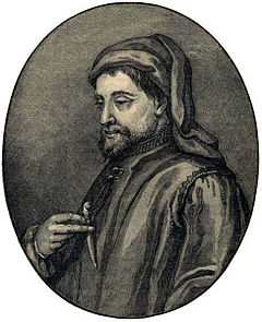 Portrait del Chaucer del XVII secol.