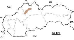 Lesser Fatra - location map.svg