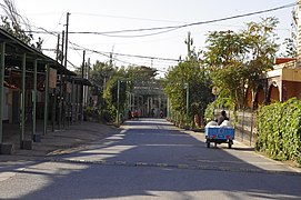 Une rue de la vieille ville de Tourfan en 2015